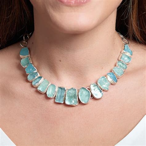 Handmade Aquamarine Gemstone Necklaces And Pendants By Poppy Jewellery