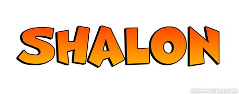 Shalon Лого | Бесплатный инструмент для дизайна имени от Flaming Text