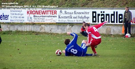 Tv Unterboihingen Ii V Tsv Wendlingen Ii Soke De