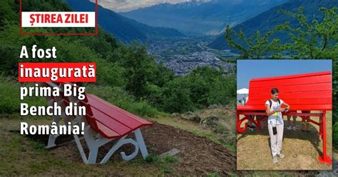 A fost inaugurată prima Big Bench Este cea mai mare bancă de lemn din