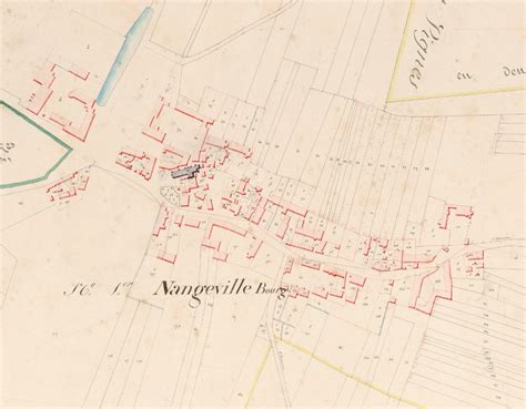 Cadastre napoléonien village Nangeville Village