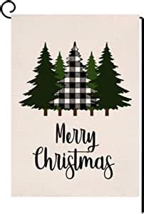 Amazon Blkwht Christmas Garden Flag X Vertical Double