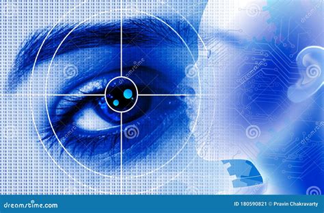 Binary Code Eye Background Artificial Intelligence Digital Eye