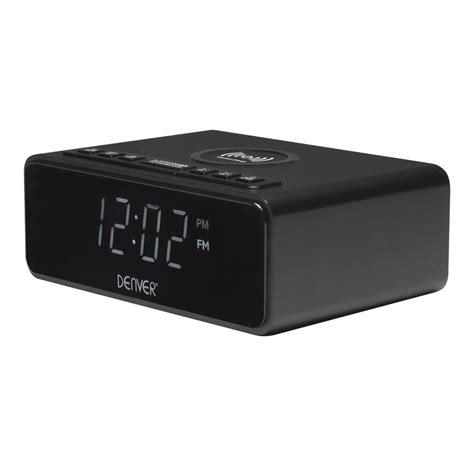 DENVER DAB Radio CRQ 105 Clock Radio FM Svart Billig