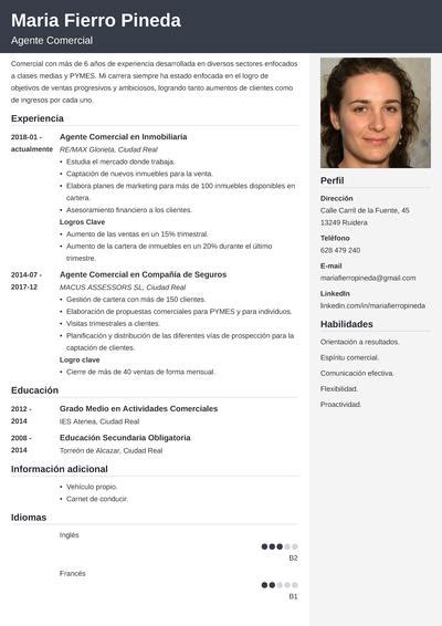 Cómo Hacer Un Curriculum Vitae Para Comercial Ejemplos