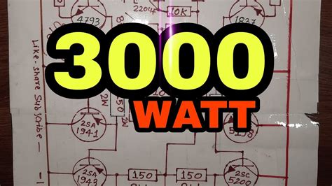 3000 Watts Amplifier Circuit Diagram Amplifier Mono Circuit