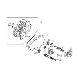 Transmission Carter D Huile Kymco People S Temps Bleu Oc An Profond