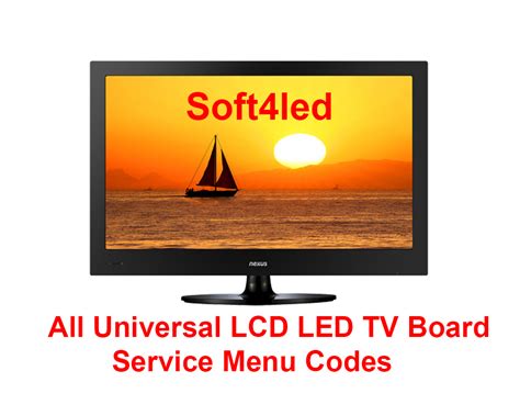 All Universal Lcd Led Tv Board Service Menu Codes Mr Technicians