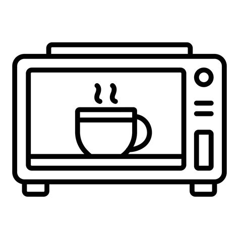 Microwave Oven Icon Style Vector Art At Vecteezy