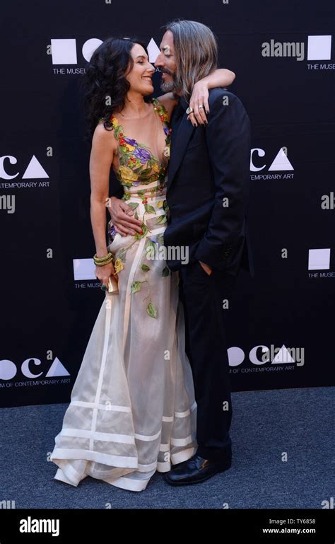 Actress Lisa Edelstein And Her Husband Artist Robert Russell Attend