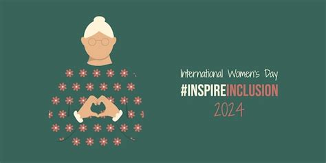 Premium Vector Old Lady On International Womens Day 2024 Banner Iwd Inspireinclusion