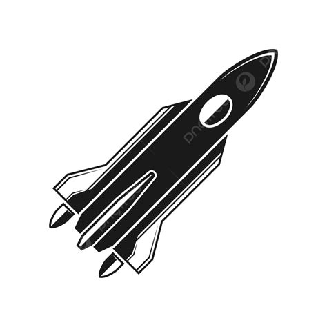 Black Rocket Icon Vector, Black, Rocket, Icon PNG and Vector with ...