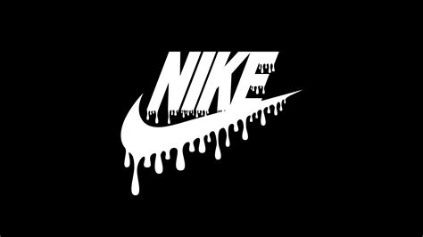 White Nike Logo Wallpaper