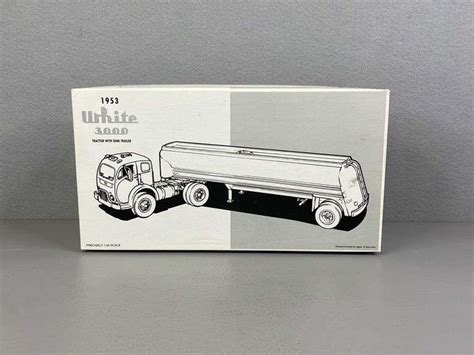 1953 White 3000 Tractor Tanker Trailer, 1/34 Scale, First Gear - United Edge Real Estate & Auction