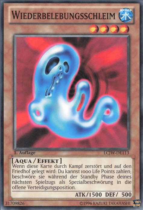 Recollectibles Sammelkarte Yugioh Karte Wiederbelebungsschleim Deutsch Yu Gi Oh Karte Lcjw