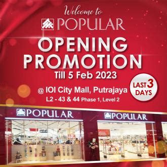 Popular Ioi City Mall Opening Promotion Valid Until Feb