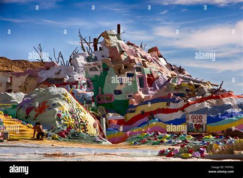 Salvation Mountain, California Stock Photo - Alamy