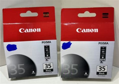 Lot Of 2 Canon Pixma Black Ink Tank Cartridge PGI 35 NIB FREE SHIP EBay