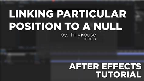 Quick Tips Linking Trapcode Particular To A Null After Effects