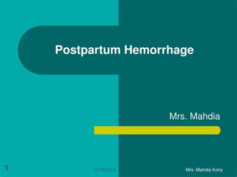 Ppt Postpartum Hemorrhage Powerpoint Presentation Free Download Id