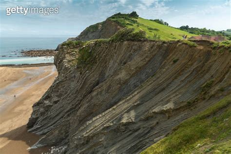 The Flysch Of Zumaia From San Telmo Chapel Gipuzkoa Basque Country