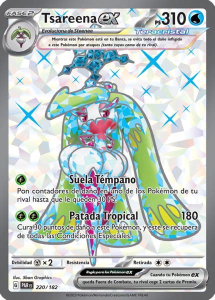 Tsareena Ex Brecha Paradójica Tcg Wikidex La Enciclopedia Pokémon