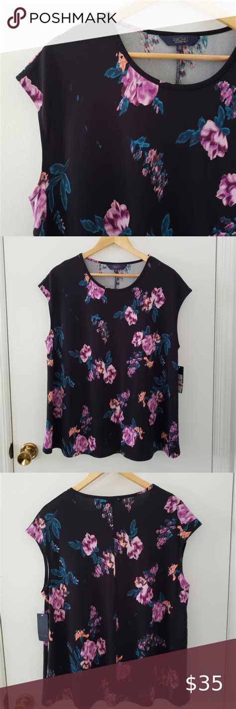 Sold Rachel Rachel Roy Black Floral Top