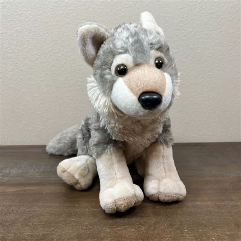 wild republic wolf plush stuffed animal Wild republic jumbo wolf plush