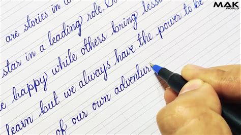 How To Write Beautiful Cursive Handwriting