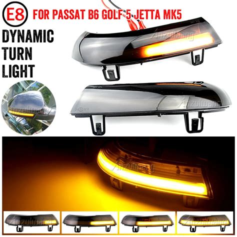 Luz LED intermitente para espejo retrovisor, 2 piezas, para VW GOLF 5 ...