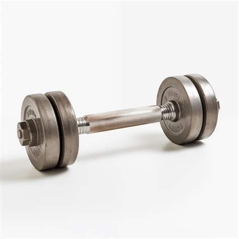 Premium Photo Big Metal Dumbbell Isolated On White Background