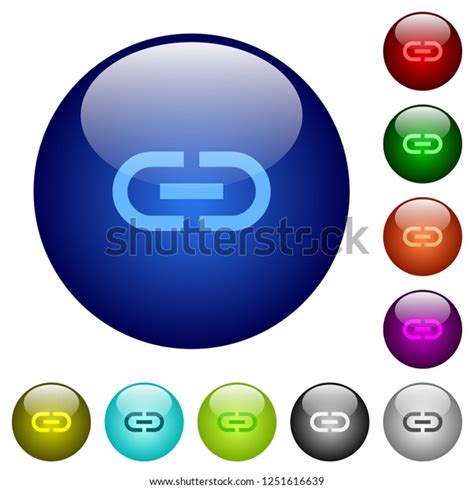 Insert Link Icons On Round Color Stock Vector Royalty Free 1251616639