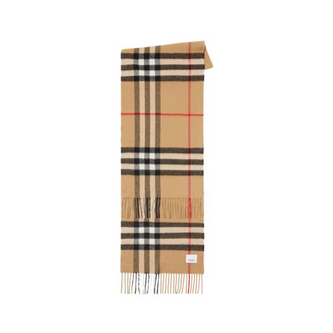 Écharpe BURBERRY cachemire carreaux Check beige