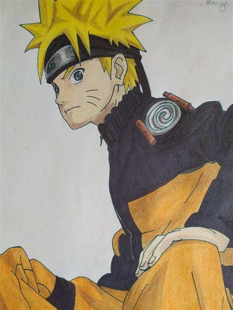 Naruto Shippuuden Sitting Naruto By Macsy On Deviantart