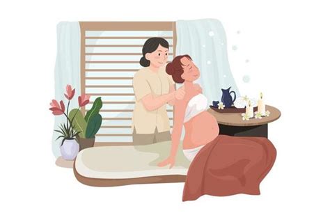 Pregnant Massage Vector Art Icons And Graphics For Free Download