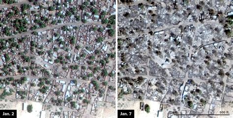 Satellite Images Show Ruin Left By Boko Haram Groups Say The New