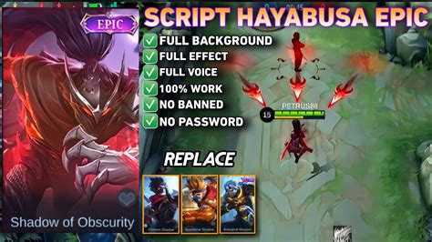 Script Hayabusa Epic Full Effect Voice No Password Pacth Terbaru