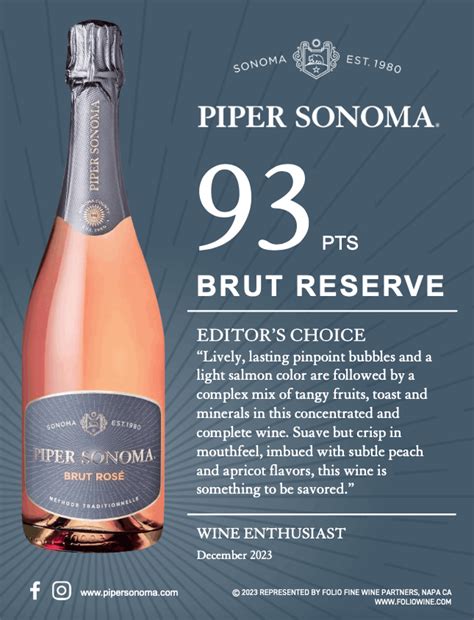 Piper Sonoma Brut Rosé Folio Fine Wine Partners