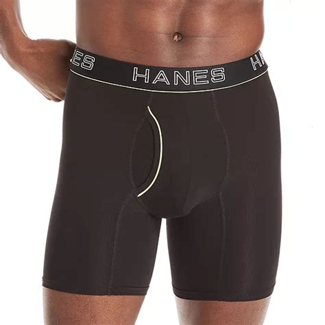 Hanes Ultimate Comfort Flex Fit Ultra Lightweight Mens 4 Pack Boxer