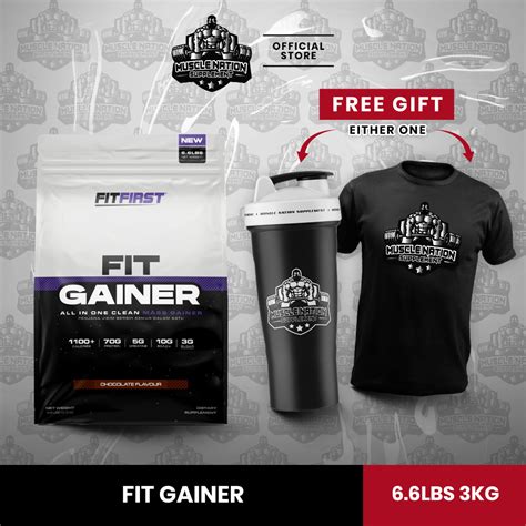 Fit First Fit Gainer Mass Protein 66lbs3kg Free T🎁 Shopee