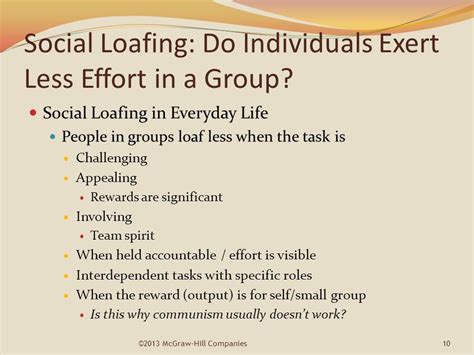 Social Loafing Examples