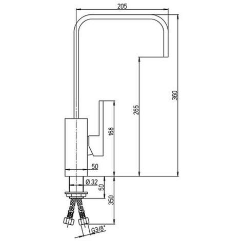 Mitigeur Vier Monocommande Chrom Paini Avec Bec Haut Orientable