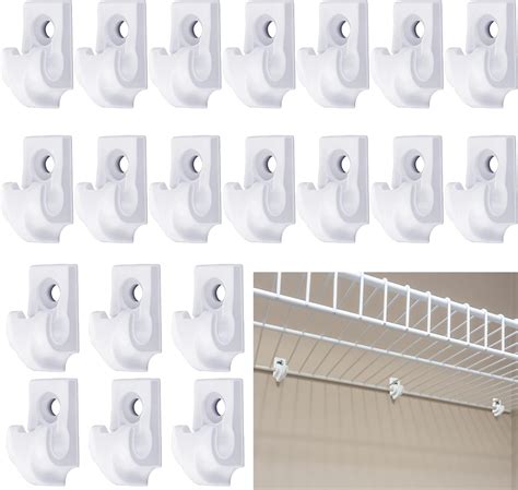 Wire Shelf Loop Clip Down Wall Clip Plastic Closet Shelves