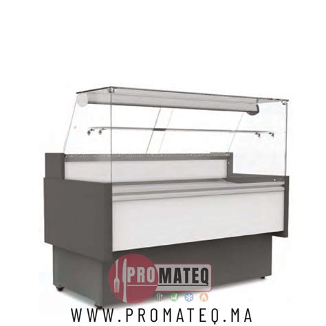 Vitrine À Pâtisserie Droite Blanche 1m Maroc PROMATEQ