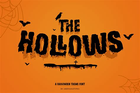 Hollows Free Font · 1001 Fonts