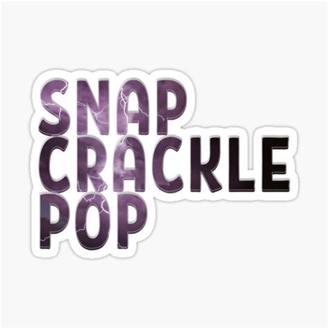 Snap Crackle Pop Stickers | Redbubble