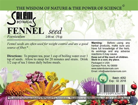 Fennel Seed - Salem Botanicals