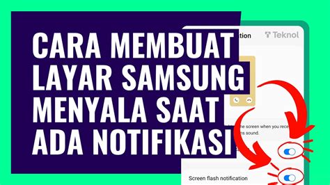 CARA MEMBUAT LAYAR SAMSUNG MENYALA SAAT ADA NOTIFIKASI YouTube