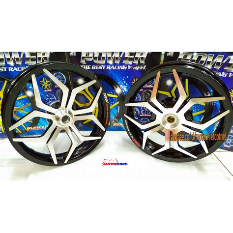 Jual Velg Racing Tapak Lebar Power Star Vario 125 150 Black Chrome