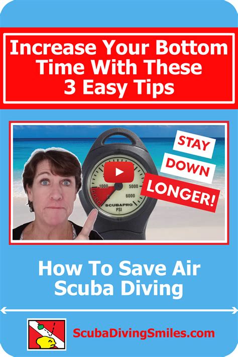 How To Save Air Scuba Diving Tips To Increase Your Bottom Time